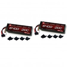 Venom 20C 3S 6400mAh 11.1V LiPo Battery with Universal Plug (EC3/Deans/Traxxas/Tamiya) x2 Packs   553172941